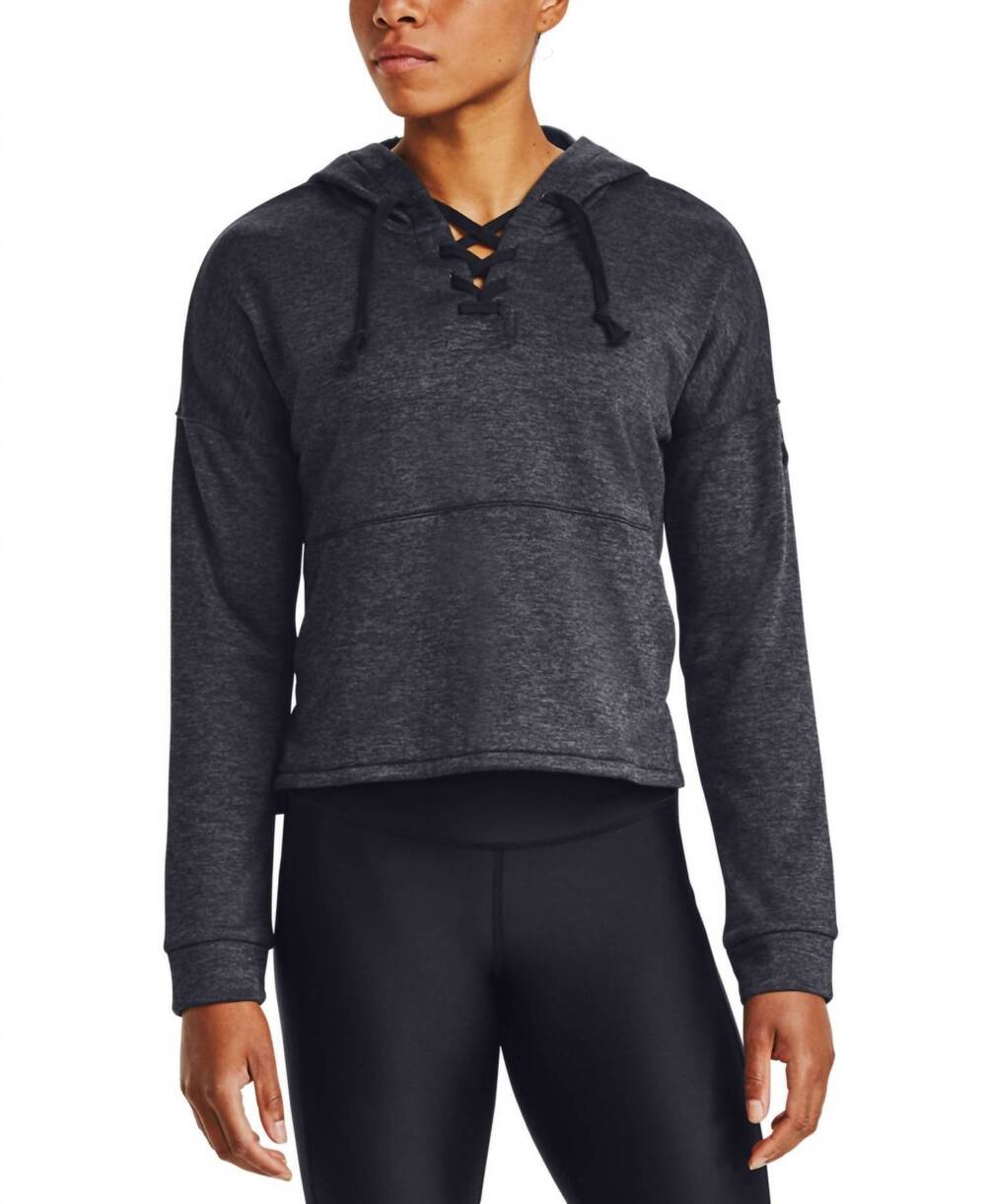 NEW UNDER ARMOUR cross town hoodie in black
